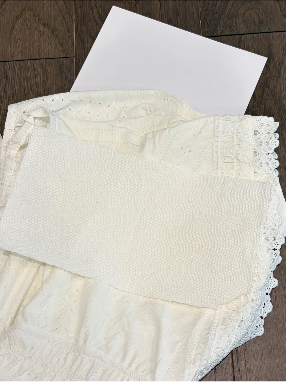 Women’s white/cream Ecowish eyelet sundress, NWT, size L - Picture 14 of 16